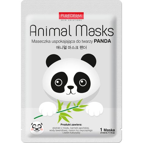Purederm Animal Mask beruhigende Tuchmaske Panda 21 ml