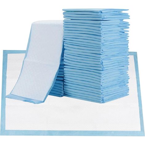 25 Pack Disposable Incontinence Mattress Toppers, 60x90cm, Waterproof Ultra Absorbent Bed Mats with Fixing Strips for Babies, Adults and Elderly (Not for Medical Purposes) (1/5)
