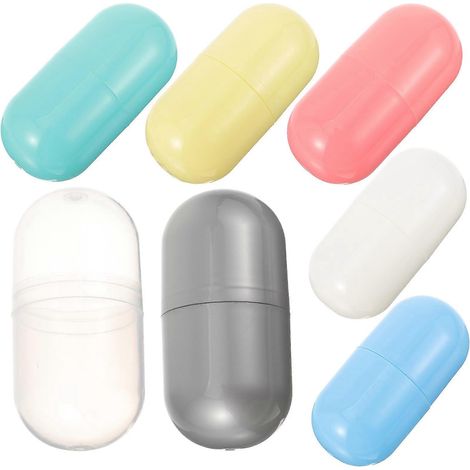 Lot de 7 boîtes de rangement pour capsules vides en plastique, idéales pour ranger les œufs de Pâques.-10X4CM (1/3)