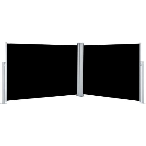 Maison Exclusive - Tenda da Sole Laterale Retrattile Nera 100x1000 cm