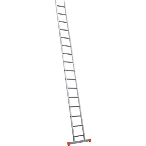 FACAL scala semplice in alluminio 16 pioli Alta. lavoro 5,95 m Genia Stab. -GS500/B