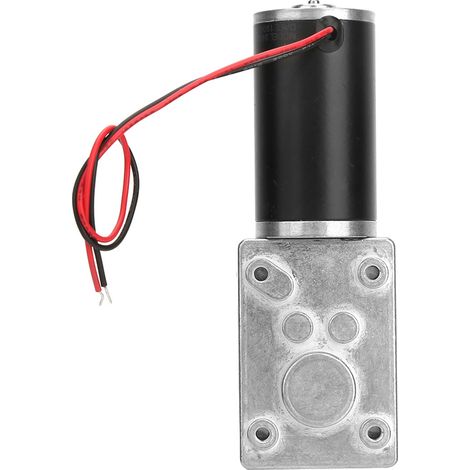 Moteur à réducteur électrique réversible à vis sans fin, arbre de 8 mm, 12 V (12 V, 20 tr/min) (1/5)