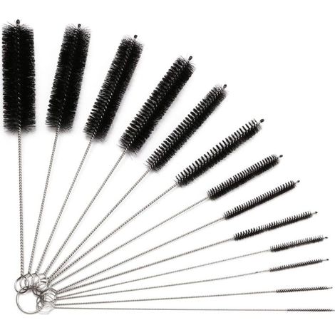 Brosse De Nettoyage Tube - 13 Pièces En Nylon Et Acier Inoxydable - Pour Biberons Bouteilles En Verre Bouilloires Claviers Tubes À Essai - Kit Complet