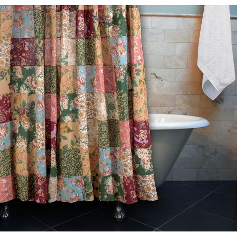 Maison Antique Chic Patchwork Rideau de Douche (1/5)