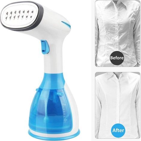 Défroisseur Vapeur, Fer à Repasser Portable 1500W 280ML Réchauffage Rapide Défroisseur à Main Vapeur à Vêtements Pour Tissu et Textile, Voyage Vapeur Steamer- (1/5)