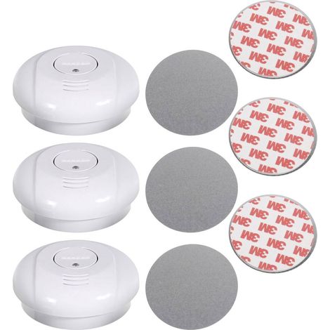 Cordes Haussicherheit Rilevatore di fumo Kit da 3 inclusa batteria con 10 anni di vita a batteria (Ø x A) 98 mm x 35 mm