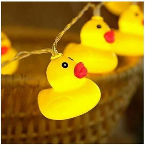 3M 20 LED chambre d'enfants mignon Animal veilleuses pour lumières de vacances arbre lumières décoratives fête cour et jardin enfants chambre dortoir décor (Canard), (1/4)