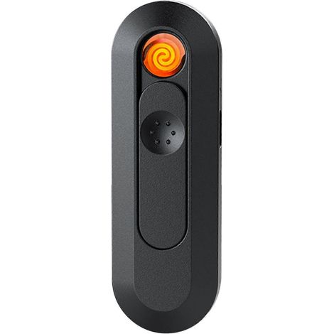 Briquet mini coupe-vent portable sans flamme pour le camping et les activités de plein air (noir) (1/5)