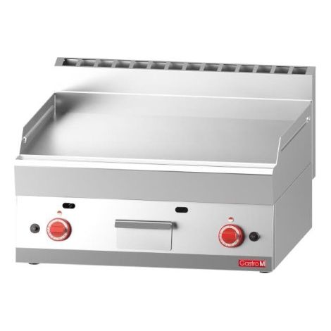 Plancha gaz plaque lisse chromée 65/70FTG-CR 650 - 700 x 650 x 280 mm - Gastro M