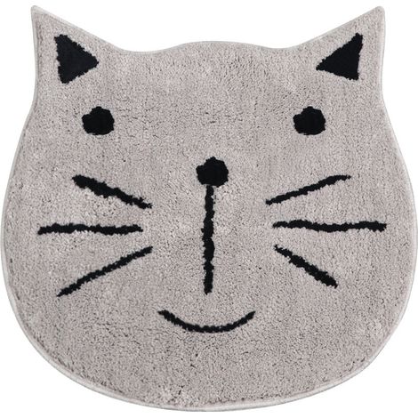 Tapis antidérapants de salle de bains de chat de bande dessinée nordique Tapis de sol antidérapants de cuisine et de salle de bain Tapis de sol lavables en machine Tapis de porte6060CM (1/3)