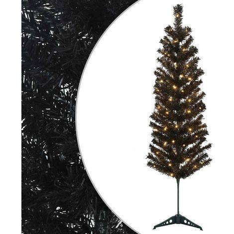 Albero di Natale Artificiale Sottile 150 cm 150 LED vidaXL (1/5)