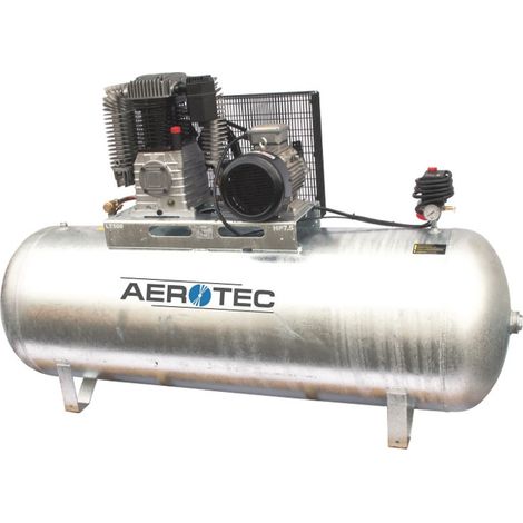 Aerotec N60-500 Z PRO couché - 400 Volt galvanisé Compresseur lubrifié