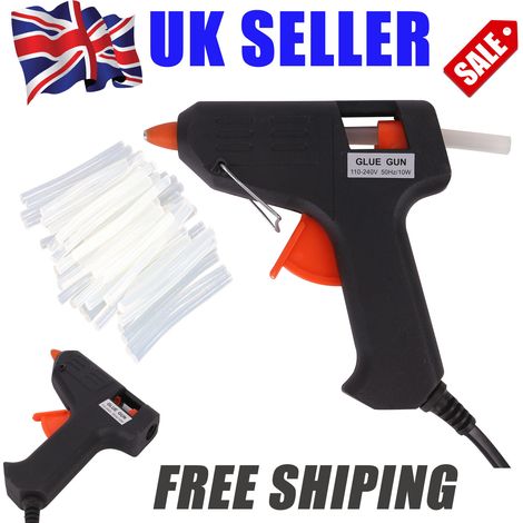 10W Hot Glue Gun Fast Heating Mini Heating Hot Melt Glue Gun Kit with 100 Pcs Premium Glue Sticks for Daily Home Repairs Crafts DIY and Sealing Perfect for Adhesive Crafts Lovers (1/5)