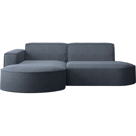 Ecksofa, Sofa L form, Couch L form MODENA L STUDIO stoff Neve Blau Links (1/5)