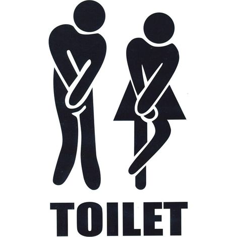 Bardusch-Sticker WC drôle HD – Vinyle non vulgaire, personnalisable sur cuvette/portes/murs/toilettes (1/5)