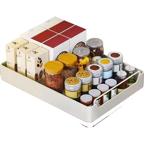Ausziehbarer Schrankorganisator, Schwerlast, Geräuschloses Ausziehmechanismus, 30cm (1/2)