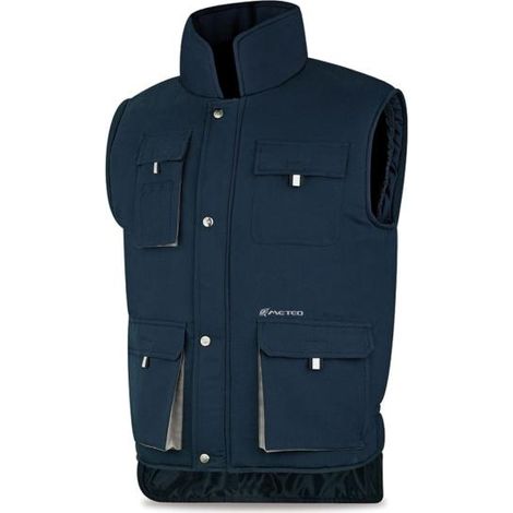 MARCA Protección Laboral Chaleco multibolsillos “Heimdall” Talla L fabricado en poliéster color azul marino VMRAL