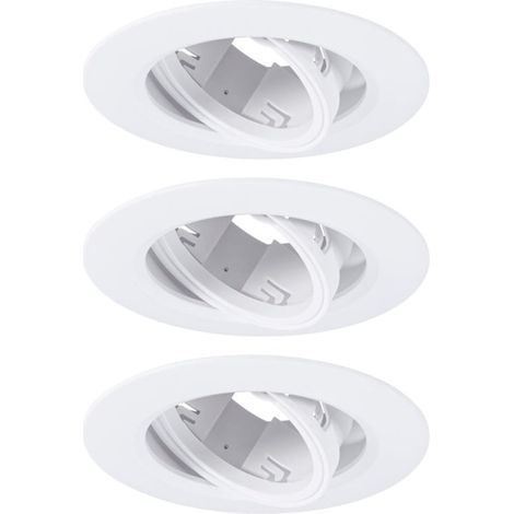 Paulmann LED Einbauleuchte 3er-Set weiß schwenkbar Ø 9 cm Deckenlampen (1/2)