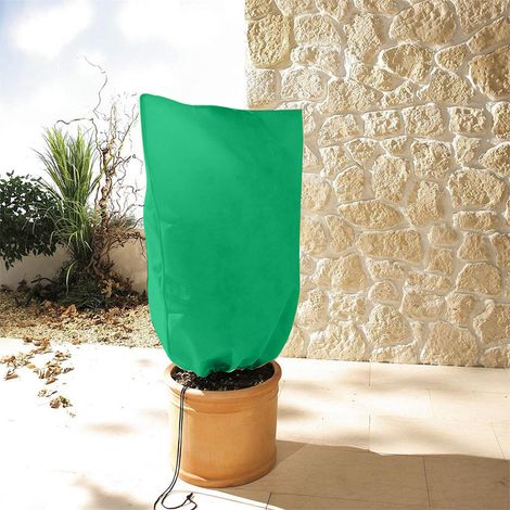Housse de protection verte pour plantes et arbustes, housse d'hivernage pour plantes d'extérieur (1 paquet - 180 x 120 cm) (1/4)