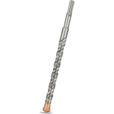 Foret SDS Plus 14mm x 200mm, Idéal pour Percer Dans le Béton, Brique, Pierre, Maçonnerie - 4 pointes en carbure, Accessoire Marteau Burineur (1/5)
