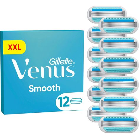 Venus - Gillette Venus Smooth Razor Blades for Women - Blue/White - 12 pcs