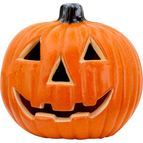 Lanterne Citrouille Halloween - Décoration Lumineuse pour Intérieur et Extérieur - Effet d'Éclairage Ambiant - 1 Pièce (1/5)