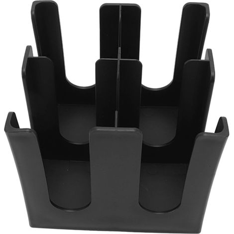 Distributeur de gobelets jetables 4 cases - Organisateur pour gobelets et couvercles en plastique - Idéal cafés, restaurants, bureaux