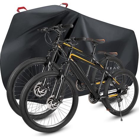 XL Wasserdichte Fahrradabdeckung – UV-beständiges 210D Oxford-Gewebe – Schutz vor Regen, Staub und Schnee – Passend für 1 oder 2 Fahrräder (1/5)