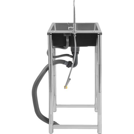 Lavello di servizio in acciaio inox, di grande capacità e dal design ergonomico. (1/5)