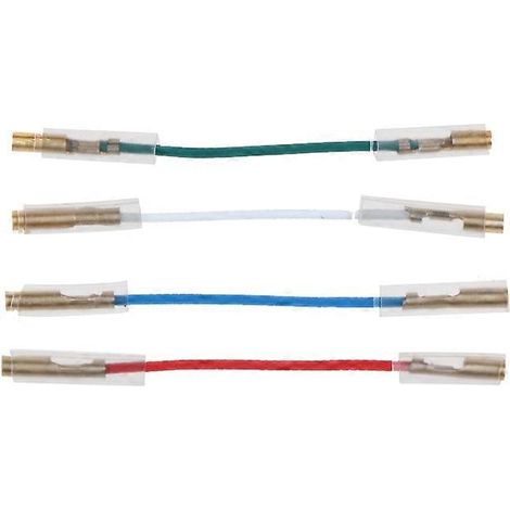 4 Stück Premium-Plattenspielerkabel, Stereo-Tonabnehmerkabel