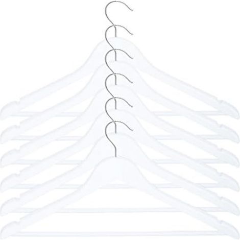 Lot de Crochets en Bois pour Rangement et Décoration, Design Élégant et Pratique, Dimensions 115 x 44 x 51 cm, Couleur Blanc, Accessoire de Salle de Bain (1/2)