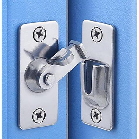 Serrure de porte à angle droit 90 degrés came et fenêtre levier coulissante cadenas chambre poche (1/5)