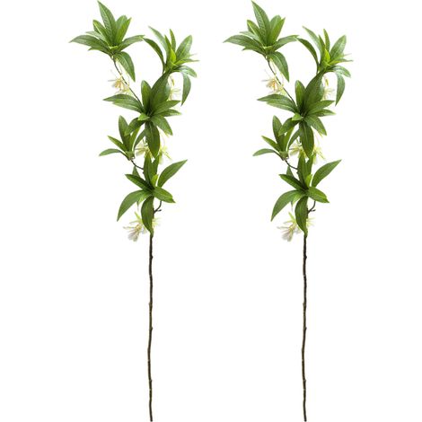 [Weißer Wasserstein-Banyanbaum] 2 künstliche Wasserstein-Banyanbäume im Zen-Stil, dekorative Grünpflanzen für Hotels, Gästezimmer, Inneneinrichtung, künstliche Grünpflanzen für Blumenarrangements und  (1/3)