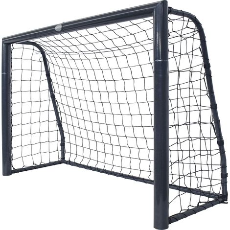 But de football 180x60x120 cm – Cadre acier galvanisé – Filet PE noir – Poids 13,5 kg – Ancrages inclus pour sécurité – AXI
