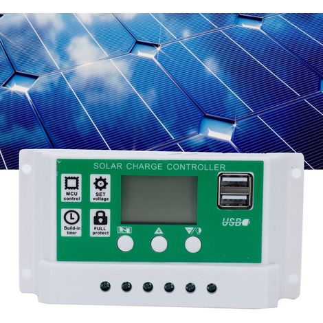 Régulateur de Charge PWM 60A Automatique 12V/24V avec LCD pour Batteries Lithium - Protection Intégrée et Focalisation Auto (1/5)