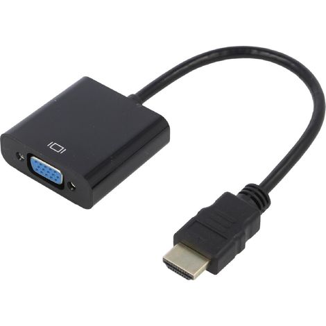 Adaptateur D-Sub HD femelle vers HDMI male 0.15m noir