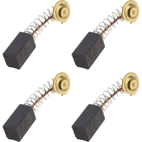 – Lot de 2 balais de charbon 6,5 x 7,5 x 12 mm – Compatible marteau perforateur rotatif Guild PDH26G 1000W – Matériau carbone et métal (1/5)