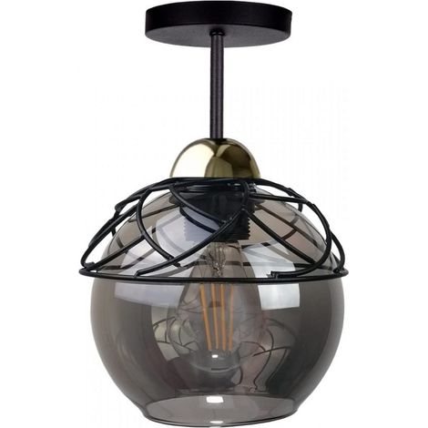 Deckenleuchte 1xE27 MERA Schwarz Gold Keter Lighting (1/2)