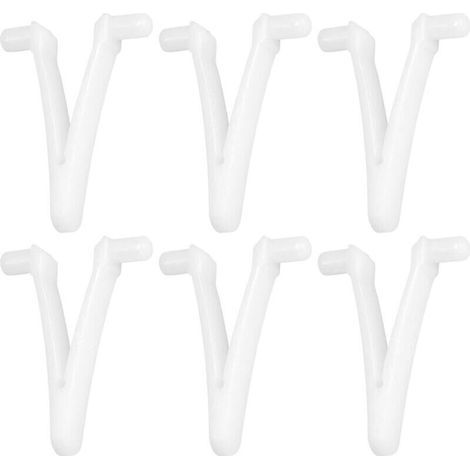 Schmetterlingsclip für Schwimmbecken, 6-teiliger V-förmiger Befestigungsclip für Schwimmbecken, Ersatz-V-Clip für Schwimmbeckenskimmer, Spa-Bürste, Laubskimmer, Saugkopf (1/4)