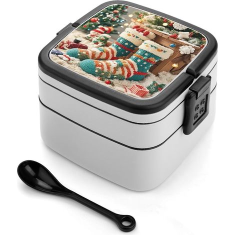 Boîte à lunch Bento en forme de chaussettes Noël mignonnes (1/5)