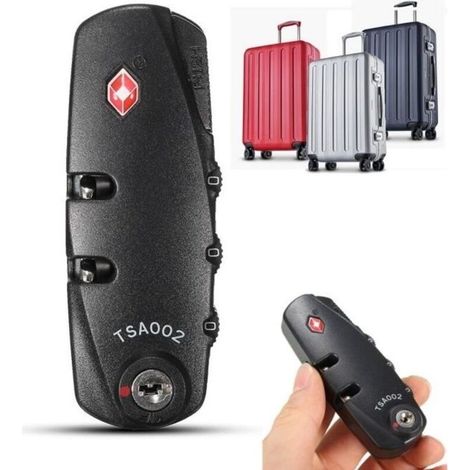 TSA 3-Digit Combination Lock for Travel Luggage, Suitcase, and Bag Security