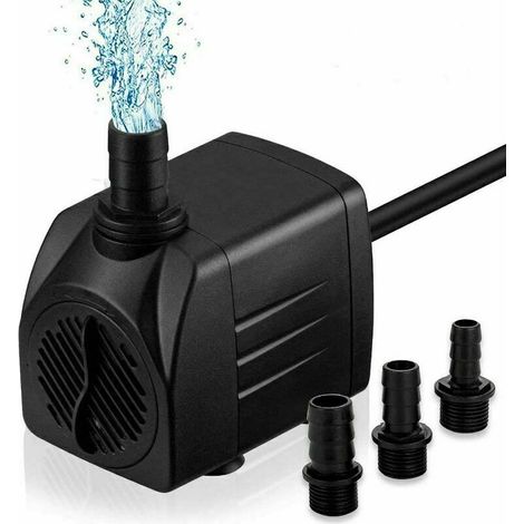 Pompa d'acqua submersibile ultra silenziosa 25W - IPX8, 4 ventose, portata 1500 L/H, 220V 50Hz, altezza di sollevamento 2m, 3 ugelli - Per acquari, piscine, stagni, fontane e idroponica (1/3)