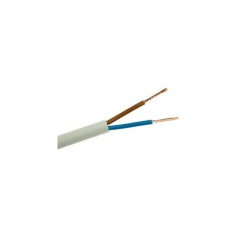 Cavo piatto H03VVH2-F (OMYp) 2x1,5 bianco 300/300V /100m/
