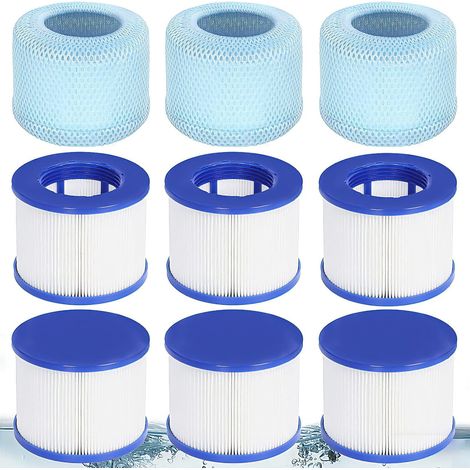 Filtre Spa a Visser, Filtre Spa A Visser, Filtre 75 x 100 mm, Filtre Spa pour Vissable, Cartouche filtrante pour Spa, Filtre pour Spa (6+3) (1/5)
