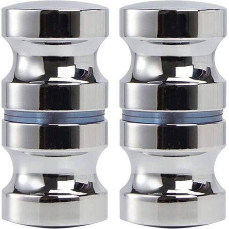 Set of 2 Glass Shower Door Knobs - Stainless Steel Door Handles for Home, Office, Hotel (1/4)