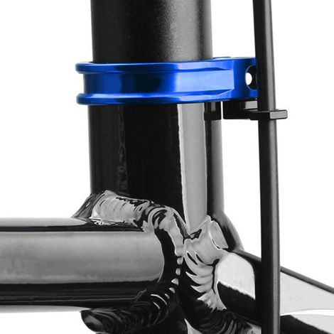Collier de serrage ultraléger en alliage d'aluminium pour tige de selle de vélo (31,8/34,9 mm) - Bleu - 31,8 mm (1/5)