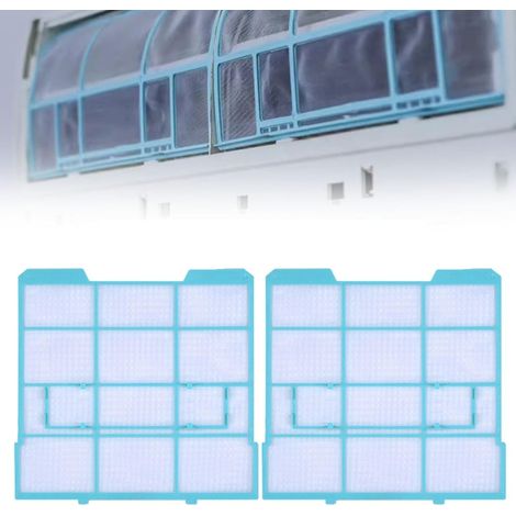 Sollbry Lot de 2 filtres de climatisation-Grille intérieur -Filtre à poussière-Accessoire pour climatiseurs split Filtre universel de climatisation(29 x 27,5) (1/5)