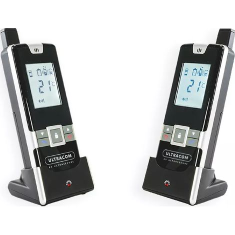 Système d'interphone de bureau 600 mètres sans-fil communication combiné à combiné - 2 combinés UltraCOM