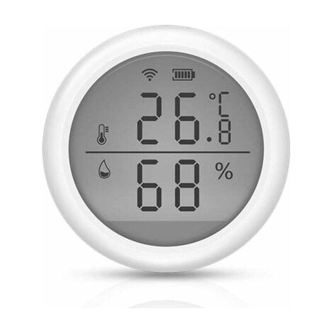 Capteur de température et d'humidité WiFi Thermomètre hygromètre intérieur avec écran LCD (1/5)