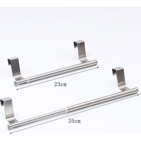 Barre de suspension rétractable petite barre de suspension murale en acier inoxydable sans perforation (1/4)